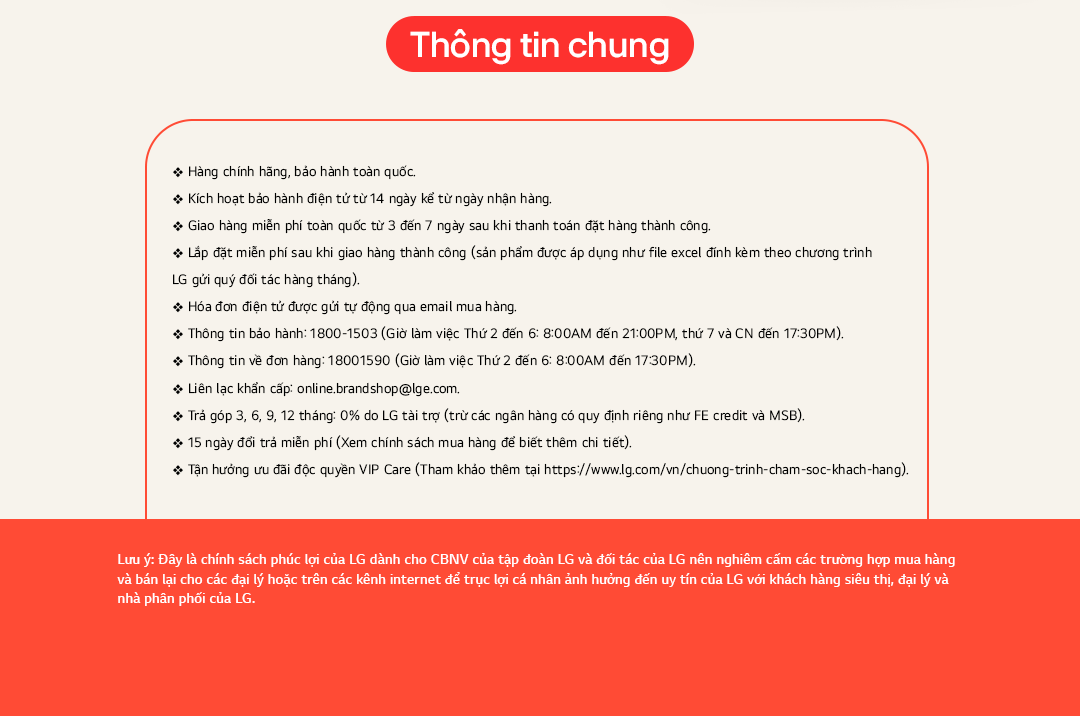 Thông tin chung về chương trình